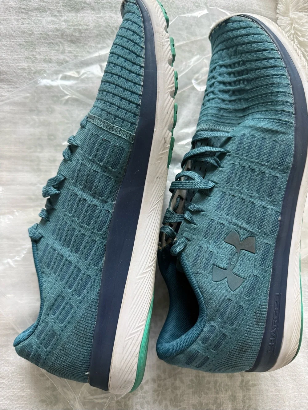 Under Armour Teal Athletic Lace-Up Trainers